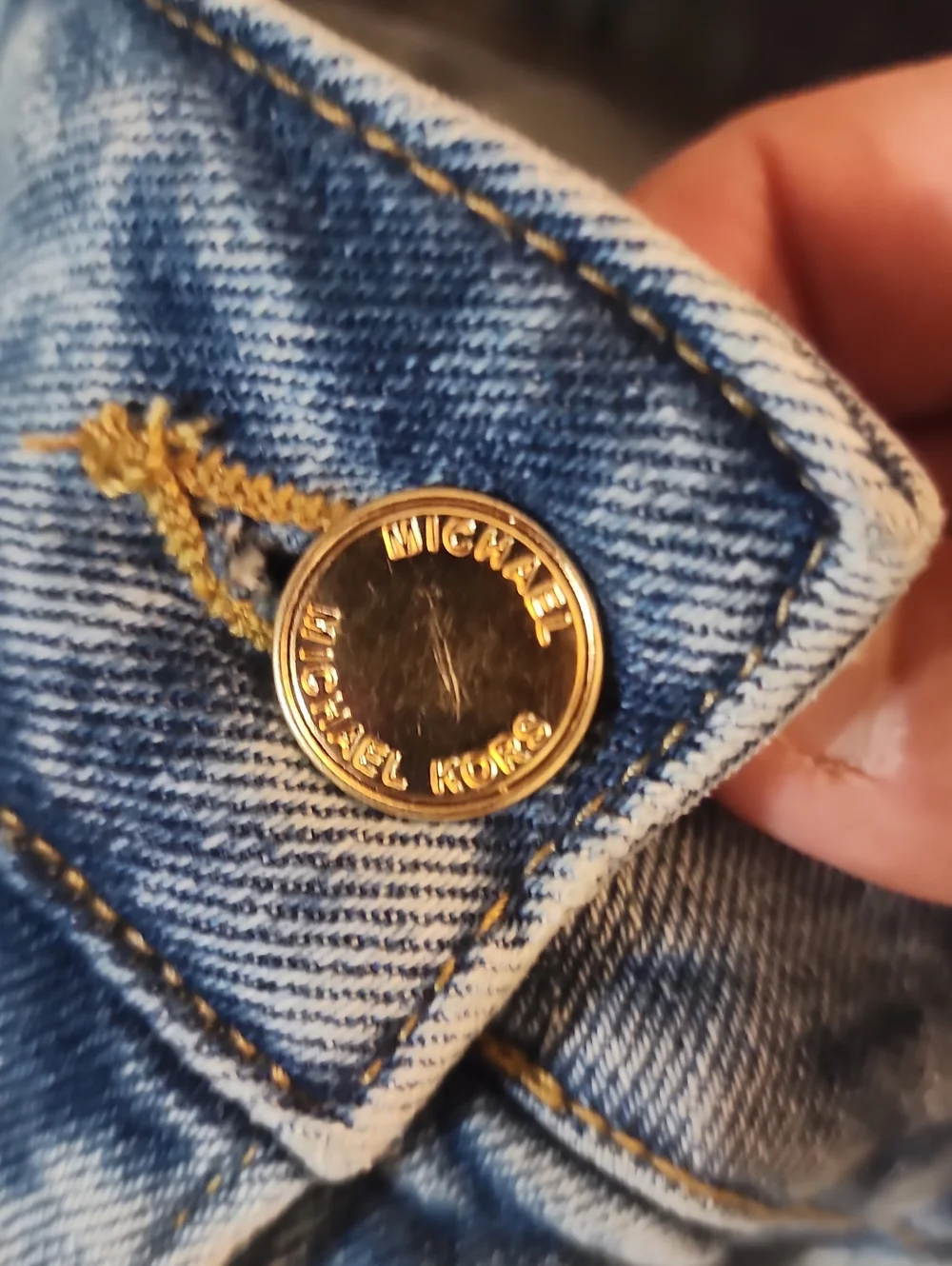 Michael Kors Brand Denim Skirt